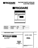 COVER Diagram and Parts List for FEF450WCDC  Frigidaire Range