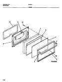 DOOR Diagram and Parts List for 30-3053-00-02  Tappan Range