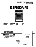 COVER Diagram and Parts List for FGF376CETE  Frigidaire Range