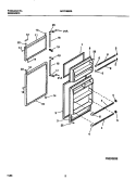 DOOR Diagram and Parts List for MRT18BRBW2  Frigidaire Refrigerator