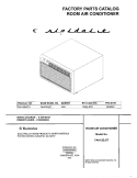 COVER Diagram and Parts List for FAH12EJ2T2  Frigidaire Air Conditioner