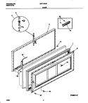 DOOR Diagram and Parts List for MFC15D4FW3  Frigidaire Freezer