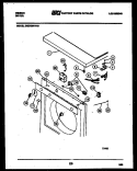 TOP, CONTROL AND MISCELLANEOUS PART Diagram and Parts List for DE27S6WVFB  Gibson Dryer