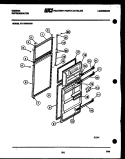 DOOR PARTS Diagram and Parts List for RT17F3WT3D  Gibson Refrigerator