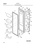 REFRIGERATOR DOOR Diagram and Parts List for GLRS264ZAW3  Frigidaire Refrigerator