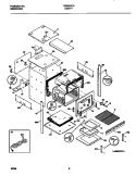 BODY / DRAWER Diagram and Parts List for TGB500CGB2  Tappan Wall Oven