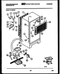 SYSTEM AND AUTOMATIC DEFROST PARTS Diagram and Parts List for RT179MCW0  Frigidaire Refrigerator