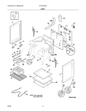 BODY Diagram and Parts List for WFF334GCB  Crosley Range