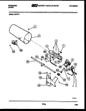 BURNER, IGNITER AND VALVE Diagram and Parts List for DGFW1  Frigidaire Dryer