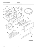 ICE & WATER DISPENSER Diagram and Parts List for FRS6B5EEW2  Frigidaire Refrigerator
