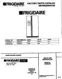 COVER Diagram and Parts List for F45WR24CD1  Frigidaire Refrigerator