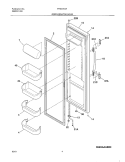 REFRIGERATOR DOOR Diagram and Parts List for FRS23X3AW0  Frigidaire Refrigerator