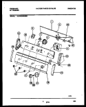 CONSOLE AND CONTROL PARTS Diagram and Parts List for FWX645NBS0  Frigidaire Washer