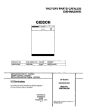 COVER Diagram and Parts List for GDB755RJQ0  Gibson Dishwasher