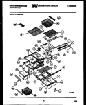 SHELVES AND SUPPORTS Diagram and Parts List for RT199MCV0  Frigidaire Refrigerator