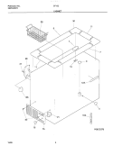 CABINET Diagram and Parts List for CF132  Frigidaire Freezer