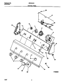 CONTROL PANEL Diagram and Parts List for MWX645RES1  Frigidaire Washer