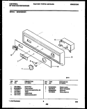 CONSOLE AND CONTROL PARTS Diagram and Parts List for MDB202RBW0  Frigidaire Dishwasher