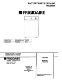 COVER Diagram and Parts List for FWX223LBS6  Frigidaire Washer