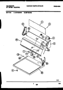 CONSOLE AND CONTROL PARTS Diagram and Parts List for DET400KD2  Kelvinator Dryer
