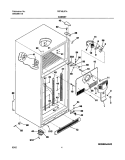 CABINET Diagram and Parts List for FRT18LR7AQ2  Frigidaire Refrigerator
