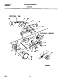 CONTROLS Diagram and Parts List for WRS22WRBW1  Frigidaire Refrigerator