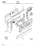 BACKGUARD Diagram and Parts List for GEF350SBDB  Gibson Range