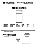 COVER Diagram and Parts List for FRT18PRCD1  Frigidaire Refrigerator