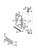 CABINET Diagram and Parts List for TFU21M7AW3  Tappan Freezer