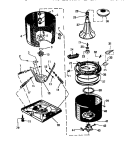 TUBS, TRANSMISSION, BASE Diagram and Parts List for LA450JXW3  Frigidaire Washer
