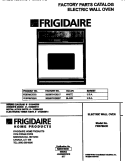 COVER Diagram and Parts List for FEB786CEBG  Frigidaire Wall Oven