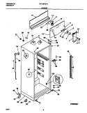 CABINET Diagram and Parts List for FRT16PDFD0  Frigidaire Refrigerator