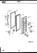 REFRIGERATOR DOOR PARTS Diagram and Parts List for FRS20HRAD2  Frigidaire Refrigerator