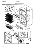CABINET / CONTROL / SHELVES Diagram and Parts List for GFU16F7FW1  Gibson Freezer