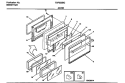 DOOR Diagram and Parts List for TGF355BCWA  Tappan Range