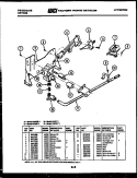 BURNER PARTS Diagram and Parts List for DEIDH1  Frigidaire Dryer