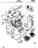 BODY Diagram and Parts List for FEB786CEBG  Frigidaire Wall Oven