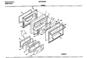 DOOR Diagram and Parts List for WGF355BADC  Frigidaire Range