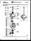 TRANSMISSION PARTS Diagram and Parts List for LC248DW5  Frigidaire Washer