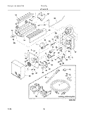 ICE MAKER Diagram and Parts List for FRS6HF6JW0  Frigidaire Refrigerator