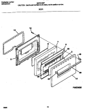 DOOR Diagram and Parts List for MEF316WFTD  Frigidaire Range