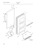 DOOR Diagram and Parts List for GLFH1779GW2  Frigidaire Freezer