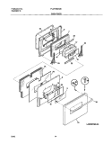 DOOR Diagram and Parts List for PLCF489ACB  Frigidaire Range