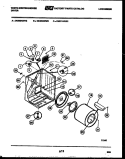 CABINET AND COMPONENT PARTS Diagram and Parts List for DE500KDW2  Frigidaire Dryer