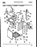 CABINET PARTS Diagram and Parts List for 46-2850-00-02  Tappan Washer