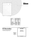 COVER Diagram and Parts List for GWS1339CS1  Gibson Washer