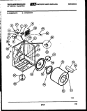 CABINET AND COMPONENT PARTS Diagram and Parts List for DE500KDW4  Frigidaire Dryer