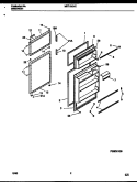 DOOR PARTS Diagram and Parts List for MRT18CHCZ1  Frigidaire Refrigerator