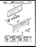 BACKGUARD Diagram and Parts List for RA30EH0  Frigidaire Range