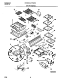 SHELVES / CONTROLS Diagram and Parts List for FRT22RGCD1  Frigidaire Refrigerator